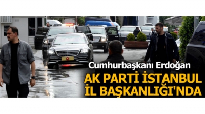Cumhurbaşkanı Erdoğan AK Parti İstanbul İl Başkanlığı'nda....