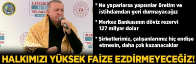 Cumhurbaşkanı Erdoğan: 19 yıldır bu ekonomi politikasının hazırlıklarını yapıyoruz