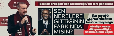 Cumhurbaşkanı Erdoğan'dan Kılıçdaroğlu'na tepki! 'Gittiği yer dünyanın iliğini kemiğini sömürenlerin kapısı'
