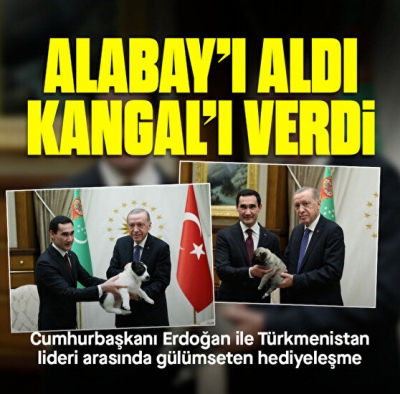 Cumhurbaşkanı Erdoğan, Türkmenistan Devlet Başkanı'nı ağırladı