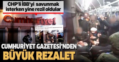 Cumhuriyet Gazetesi bir kez daha rezil oldu! İBB'yi savunmak için takla üstüne takla attılar.