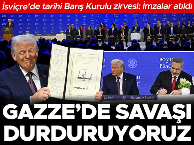 Davos'ta Gazze Barış Kurulu için imza! Türkiye’yi temsilen Hakan Fidan katıldı | Refah müjdesi