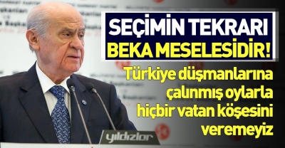 Devlet Bahçeli: YSK bu zillete göz yumamaz..