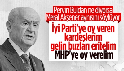 Devlet Bahçeli'den İyi Partili seçmene çağrı: MHP çatısı altında buluşalım