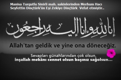 DİNÇTÜRK  AİLESİ'NİN  ACI  GÜNÜ