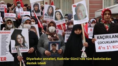 Diyarbakır Anneleri, Kadınlar Günü'nde de evlat nöbetlerini sürdürdü