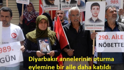 Diyarbakır annelerinin oturma eylemine bir aile daha katıldı