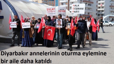 Diyarbakır annelerinin oturma eylemine bir aile daha katıldı
