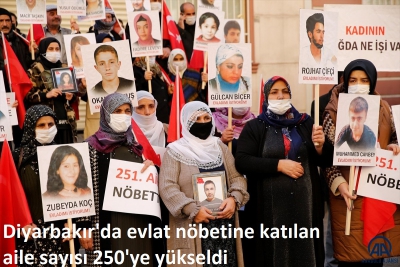 Diyarbakır'da evlat nöbetine katılan aile sayısı 250'ye yükseldi 
