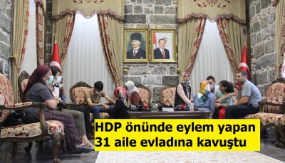 Diyarbakır'da HDP önündeki nöbette 3 aile daha evladına kavuştu 