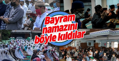 Manisa Habercilik - Dünyada koronavirüs etkisi altında bayram! Bayram namazını böyle kıldılar!