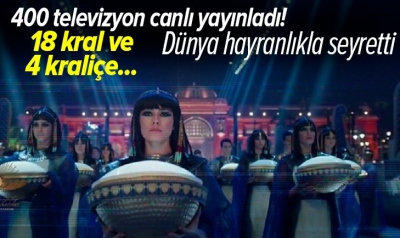 Dünyanın gözü bu törendeydi! 18 kral 4 kraliçe böyle taşındı