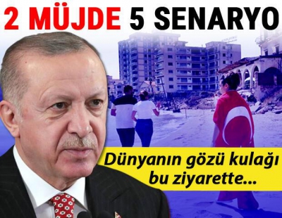 Dünyanın gözü kulağı Başkan Erdoğan’ın Kıbrıs ziyaretinde... 2 müjde 5 senaryo