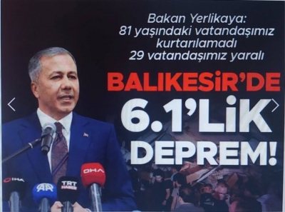 Son dakika... Balıkesir'deki 6.1'lik depremin ardından bölgede deprem fırtınası | Acı haber geldi: 1 kişi yaşamını yitirdi