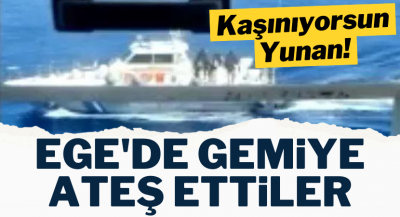 Ege'de Yunan provokasyonu! Ro-Ro gemisine taciz ateşi! Anında karşılık verildi
