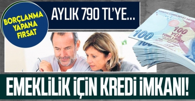 Emeklilik için kredi imkanı! Ayda 790 TL'ye emekli olabilirsiniz....