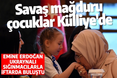 Emine Erdoğan, Ukraynalı savaş mağduru çocuklarla bir araya geldi: Türkiye’nin yardım eli tüm ülkelere uzanıyor
