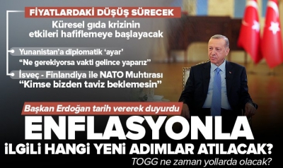 Erdoğan'dan ekonomi mesajı: Düzenlemelerimiz fiyat artışlarındaki hızı yavaşlattı