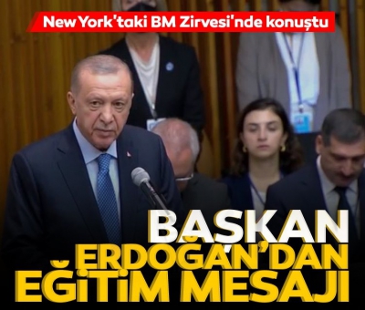 Erdoğan'dan New York'ta 'eğitim' açıklaması: Tarihi nitelikte adımlar atıyoruz 