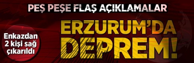 Erzurum Köprüköy'de 5.1 büyüklüğünde deprem meydana geldi