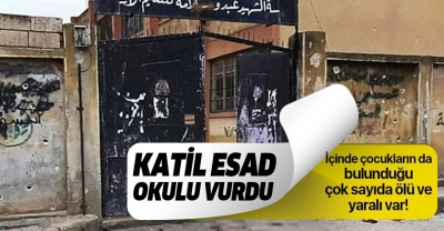 Esed rejimi bir okulu vurdu: Çok sayıda ölü var.