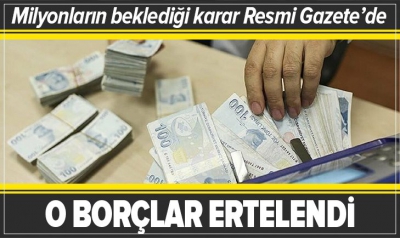 Esnafa kredi borcu müjdesi! Esnaf ve sanatkarlar için onaylandı. 