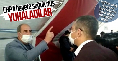 Evlat nöbetindeki ailelerden CHP heyetine tepki: Geç kaldınız, HDP ile yollarınızı ayırın 