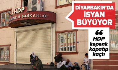 Evlatları kaçırılan aileler isyan etti! HDP İl başkanlığı kepenkleri indirdi..