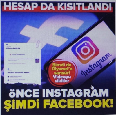 Facebook geri adım atmak zorunda kaldı! Diyanet’in Haniye videosunu kaldırıp 1 ay yayın yasağı getirmişti!