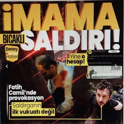 Fatih Camii imamına bıçaklı saldırı! Kurra Hafız Galip Usta omzundan yaralandı | Saldırgan adliyeye sevk edildi