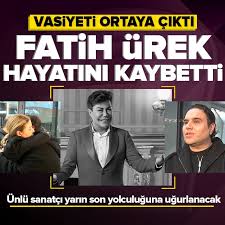 Fatih Ürek'in vasiyeti ortaya çıktı! 2 yıl önce bir programda açıklamış...