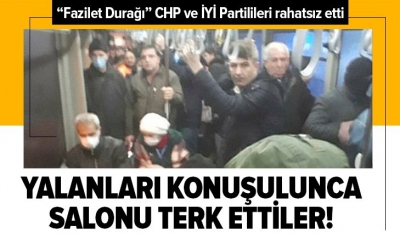 Fazilet durağından rahatsız olan CHP ve İYİ Partililer İBB Meclisi'ni terk etti!..