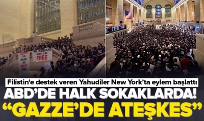Filistin'e destek veren Yahudiler ABD'de eylem başlattı: Gazze kuşatmasına son!