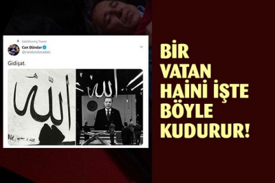 Firari hain Can Dündar, Başkan Erdoğan'ın Kur'an-ı Kerim okuma programına katılmasını hazmedemedi.