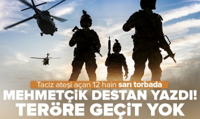 Fırat Kalkanı bölgesine taciz ateşi açan 12 PKK/YPG'li terörist etkisiz hale getirildi