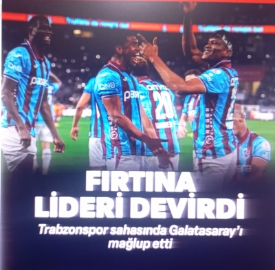 Fırtına lideri devirdi: Kritik 3 puan sonrası ligde ikinci sıraya yerleşti