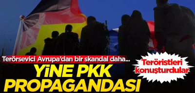 Fransa-Almanya ortaklığında skandal! Açıkça terör örgütü PKK propagandası yaptılar