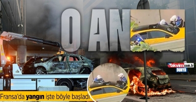 Fransa'da gergin cenaze töreni! Görüntüler ortaya çıktı... İşte her şeyin başladığı o an: 'Kımıldama yoksa ateş ederim'
