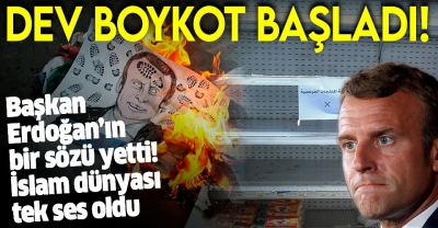 Fransız mallarına dev boykot! Tek ses oldular...