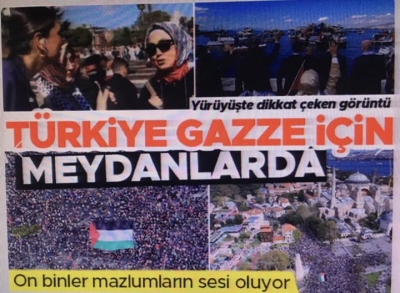 Gazze özgür olana kadar... Bu hak ile batılın mücadelesi! Tüm Türkiye'de Filistin yürüyüşü