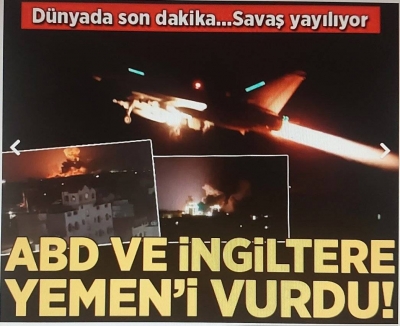 Gazze'deki savaşta son dakika... ABD ve İngiltere Husileri vurdu! Dünya takipte, savaş yayılıyor