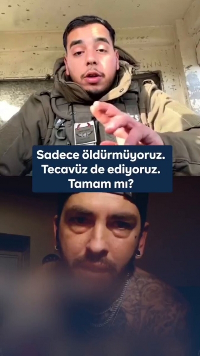 Gazze’deki vahşeti itiraf etti! İsrail askeri yayında açıkladı: Öldürmüyoruz aynı zamanda tecavüz de ediyoruz!,