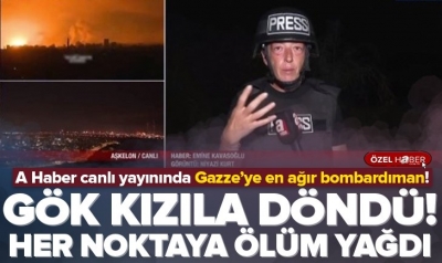 Gazze'ye canlı yayında en ağır bombardıman! Gök kızıla döndü her bir noktaya ölüm yağdı!