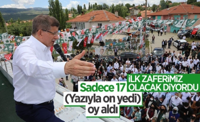 Gelecek Partisi’nin Afyonkarahisar’da ki hezimeti! Sadece 17 oy aldı!.