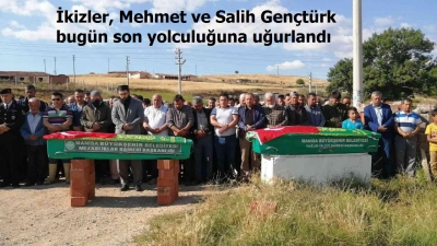 Girdikleri gölette boğulan ikizler defnedildi