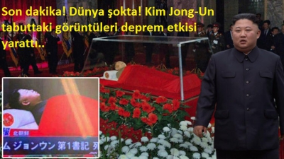 Son dakika! Dünya şokta! Kim Jong-Un tabuttaki görüntüleri deprem etkisi yarattı