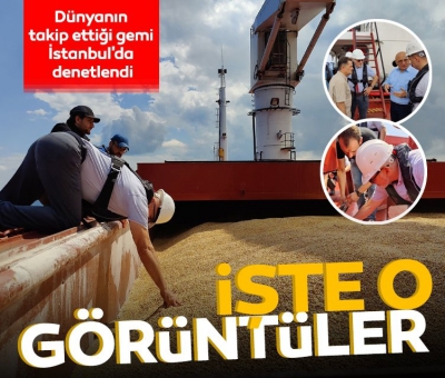 Gözler İstanbul'da! Tahıl gemisi Razoni, Boğaz'ı geçti