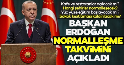 Hafta sonu kısıtlamaları o illerde kaldırıldı! Kafe ve restoranlar açılıyor! Yüz yüze eğitime kademeli geçiş... Başkan Erdoğan duyurdu