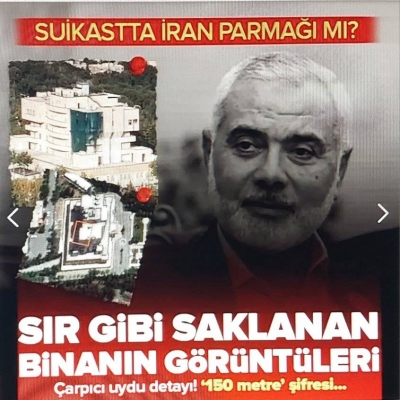 Hamas lideri Haniye'nin şehit edildiği bina ortaya çıktı! Fotoğrafta dikkat çeken detay