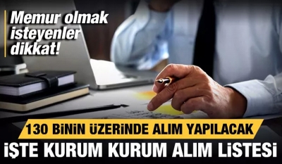 Hangi kurum kaç personel alacak? İşte alım listesi...